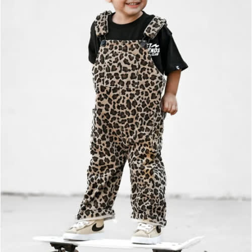 Leopard Print Overalls
