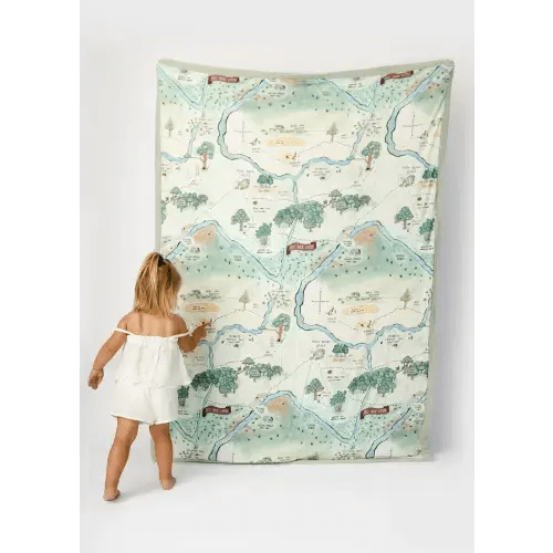 Hundred Acre Woods Large Quilted Bamboo Blanket