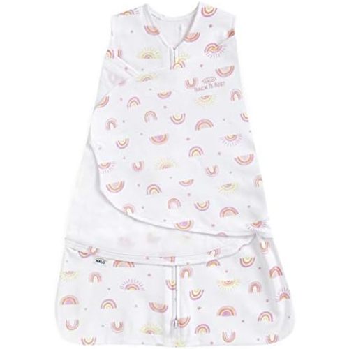 HALO SleepSack Swaddle | Cotton | 1.5 TOG | 68-75°F | 6-12 lbs |Sunshine