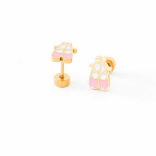 Enamel Ballet Slipper Stud Earring – Pip Pop Post