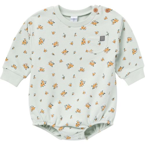 Modern Moments™ by Gerber Baby Girls' Long Sleeve Bubble Romper, Fall Roses, 3-6 Months