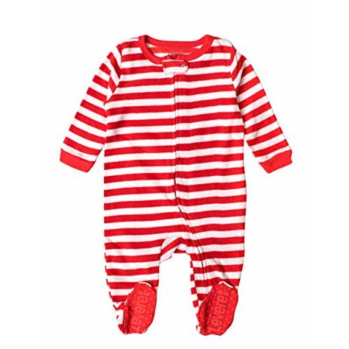 Leveret Kids Baby Boys Girls Footed Fleece Pajamas Variety of Styles (Size 3 Months-5 Years)