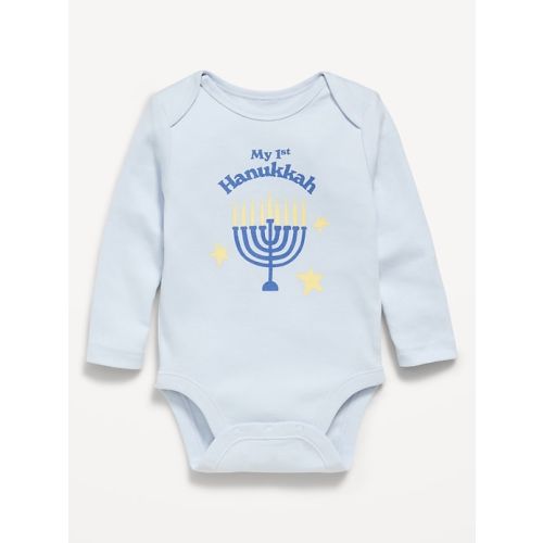 Long-Sleeve Unisex Graphic Bodysuit for Baby
