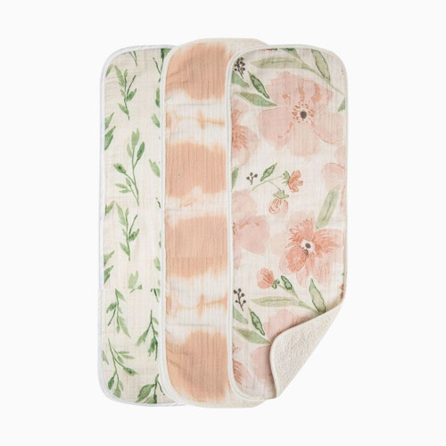 Cotton Muslin and Terry Burp Cloth Set (3 Pack) - Parker