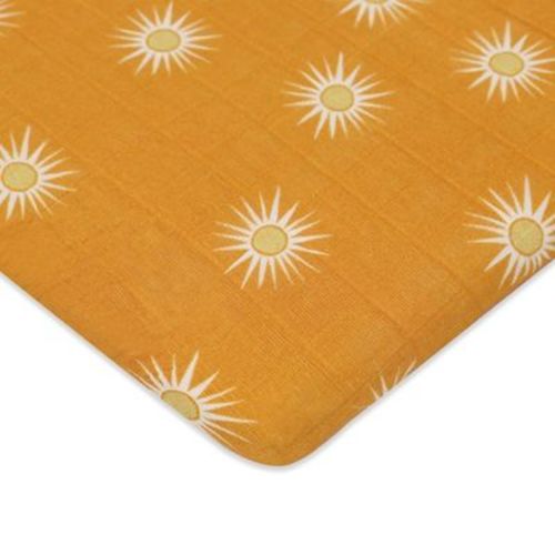 Babyletto All-Stages Bassinet Sheet in GOTS Certified Organic Muslin Cotton - Golden Hour