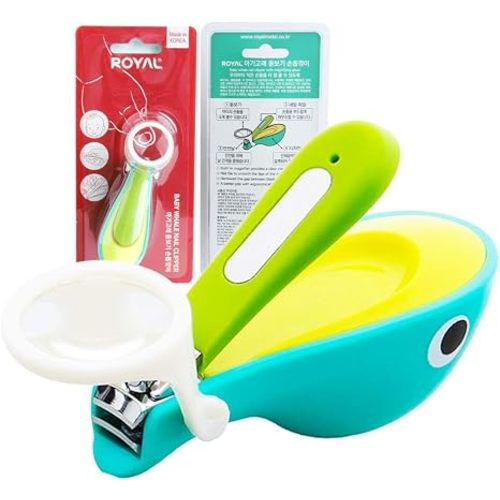 [Made in Korea] ROYAL Baby Whale Nail Clipper with Magnifier SMC-2