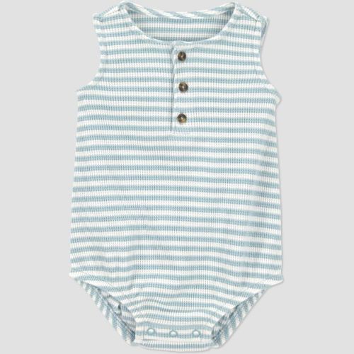 Carter's Just One You® Baby Boys' Striped Bubble Romper - Blue Newborn