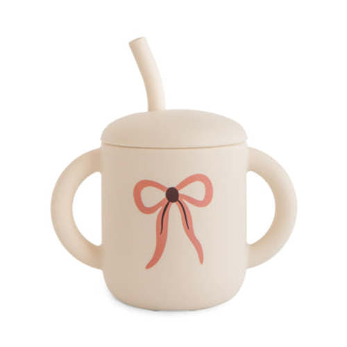 Mushie Baby Silicone Training Cup + Straw