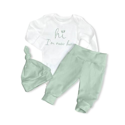 Baby Boy Clothes Newborn Boy Outfits Infant Letter Print Romper Long Pants Hat 3PCS Baby Boy's Clothing