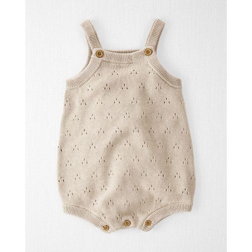Eyelet Bubble Romper - 9M - Cream