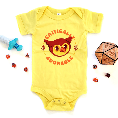 Critically Adorable Owlbear Baby One Piece