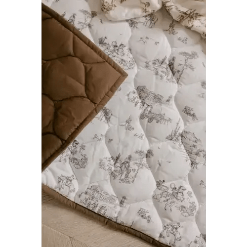 Western Toile Quilted Playmat
