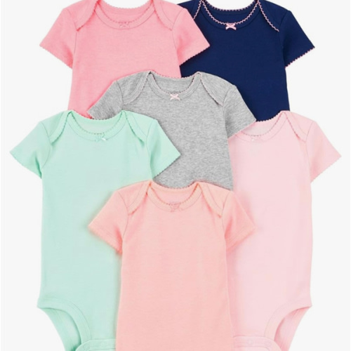 Simple Joys by Carter's Baby-Girls 6-Pack Short-Sleeve Bodysuit