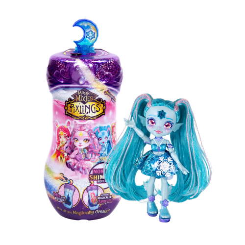 Magic Mixies Pixlings Shimmerverse 6.5" Fashion Doll Series, Marena the Ice Mermaid Pixling, Ages 5+