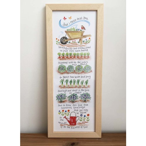 The Love of Christ Framed Slimline Print - Ben and Hannah Dunnett USA