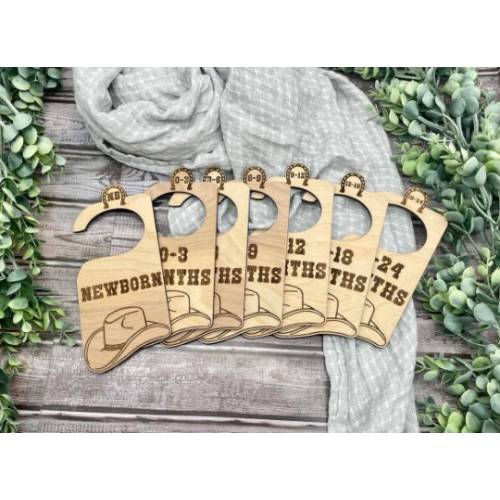 Nursery Closet Dividers/Cowboy Hat Closet Organizer/Rodeo Baby Closet Organizer/Country Baby Closet Organizer