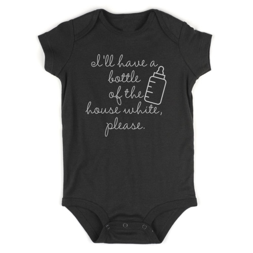 Bottle House White Milk Funny Baby Bodysuit One Piece by Kids Streetwear