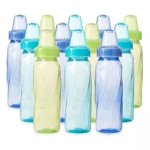 Evenflo Feeding Classic Tinted Plastic Baby Bottles - 8oz/12ct