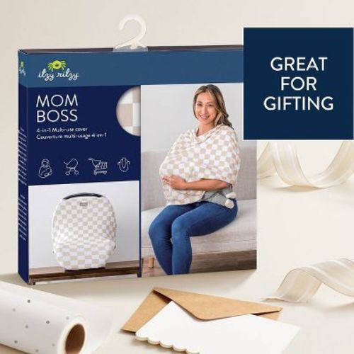 Itzy Ritzy Mom Boss 4-in-1 Nursing Cover - Tan