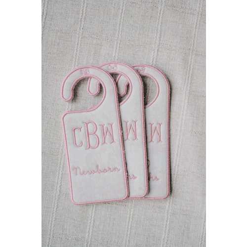 Embroidered Baby Closet Dividers Set | Pink Toile Nursery Organizer | Personalized Baby Gift | Heirloom Keepsake | Newborn to 24 Months