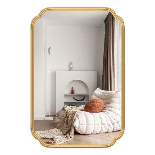 House of Hampton® Marleth Modern Rectangular Bathroom Vanity Mirrors Mounted Wall Mirror High-Strength Tempered Glass & Reviews | Wayfair