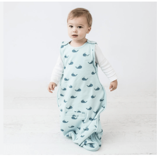 4 Season® Ultimate Baby Sleep Bag, Merino Wool & Organic Cotton, Whales