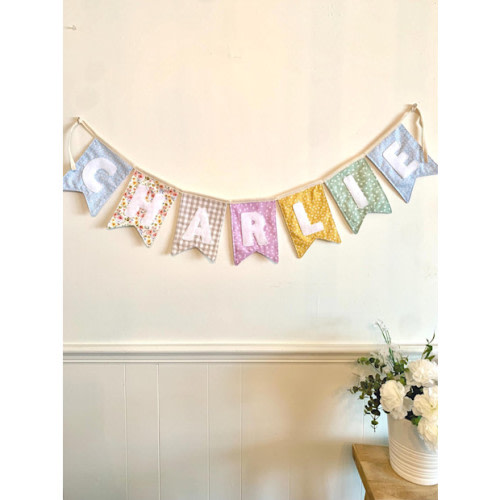 Custom Name Fabric Banner