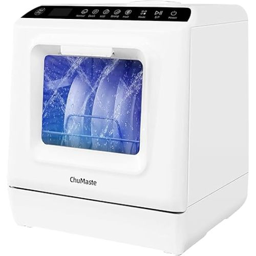 countertop dishwasher, countertop dishwasher with water tank, dishwasher with 5 wash programs, It can also be connected to the tap. For apartments, dorms, RVs