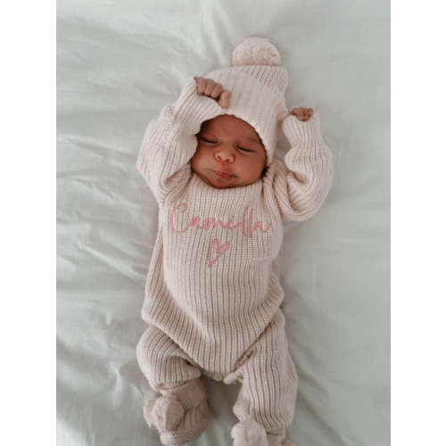 CUFF KNIT BEANIE | BABY PINK – Petite + Co