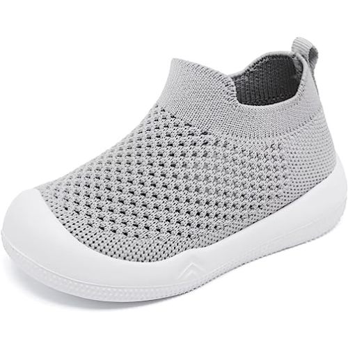 Eashi Baby Boy Girl Non-Skid Indoor Infant Walking Shoes Breathable Warm Elastic Sock Shoes with Memory Sole Protect Toes Outdoor Sneakers