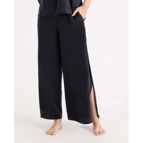 100% Washable Silk Pajama Pants in Black