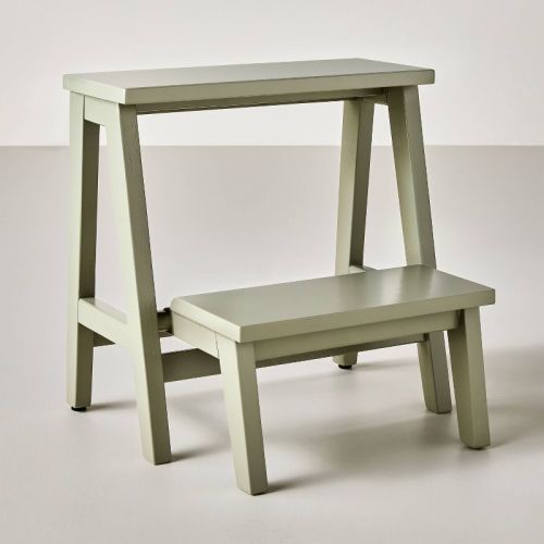 Wood Kitchen Step Stool Sage Green - Hearth & Hand™ with Magnolia