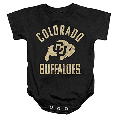 University of Colorado Official One Color Buffaloes Logo Unisex Infant Snap Suit for Baby