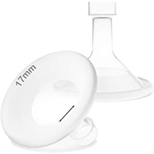 Nenesupply 17mm Soft Flange Compatible with Medela Breast Pump Parts Replace 17mm Flange for Medela Acessories Compatible with Pump in Style Parts Symphony Swing Harmony Pumps and Personalfit Flex