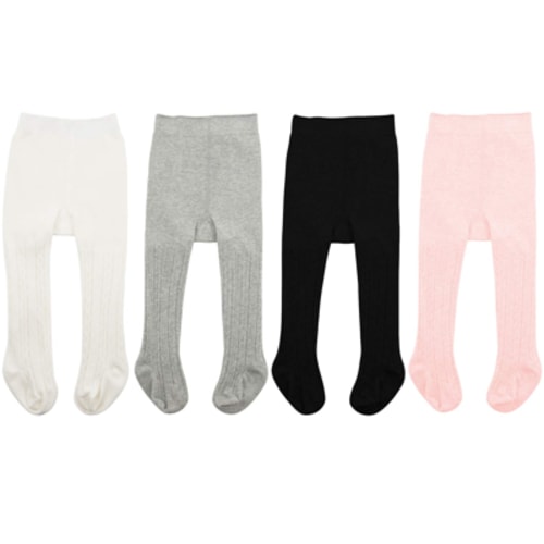 American Trends Infant Soft Tights Thick Cable Knit Leggings Stockings Cotton Pantyhose for Newborn Infant Toddler Baby Girl Tights Colorful Mixed S