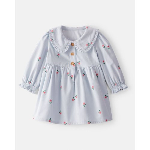 Baby Girl Corduroy Dress - Grey - OshKosh B'gosh | Carter's