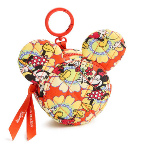 Disney Zip Earbud Bag Charm - Mickey and Minnie Petal Floral