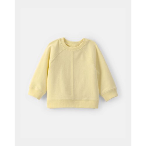Baby French Terry Pullover Sweatshirt - Yellow | Carter's