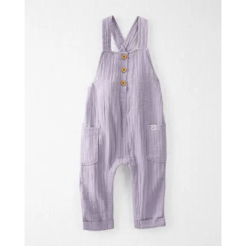 Baby Organic Cotton Gauze Overalls in Lilac - Little Planet | Carter's