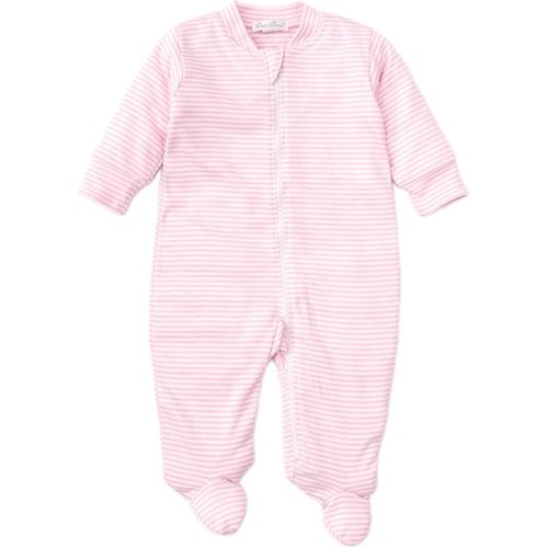 Kissy Kissy Baby-Girls Infant Simple Stripes Footie With Zipper