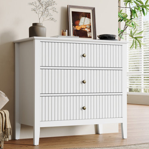 Lark Manor™ Amberrae Large 3 Drawer Dresser, Wide Chest of Drawers & Reviews | Wayfair
