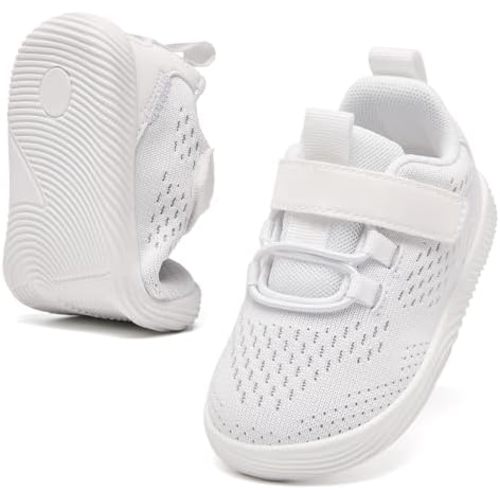 MORENDL Toddler Sneakers Baby Walking Shoes Boys & Girls Tennis Shoes Non-Slip Lightweight Breathable Running Athletic Sport