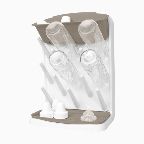 Vertical Bottle Drying Rack - Taupe