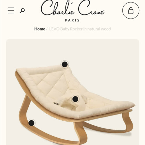 LEVO Baby Rocker in natural wood – Charlie Crane Paris