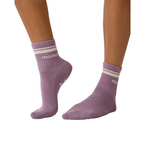 Kindred Bravely Non Slip Grip Socks for Women Quarter Crew, Pregnancy Socks | A soft cotton blend sock with an easy quarter-crew height. Super-comfy with non-slip grips on the bottom for added stability