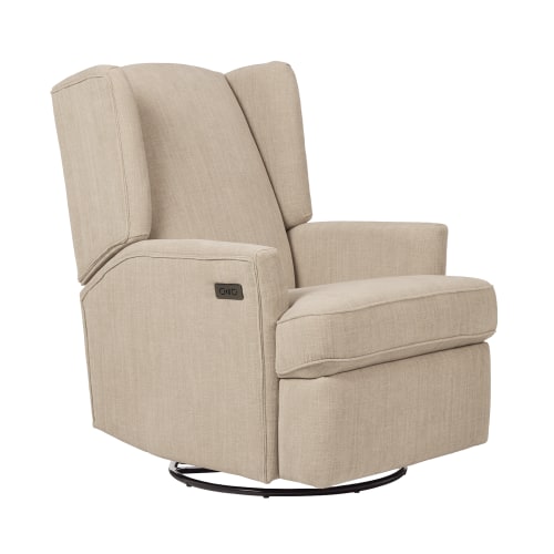 Chelsea Electric Glider Recliner Chair in Latte | iL Tutto