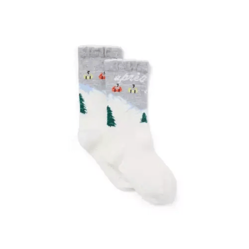 Cream And Sugar Gray Malin x Janie and Jack Après Ski Sock by Janie and Jack
