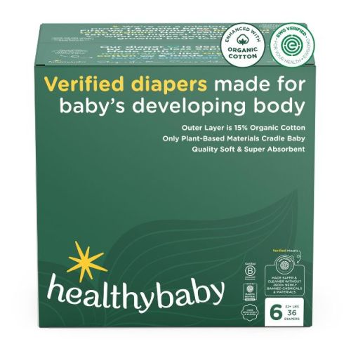 HealthyBaby Certified Safe Organic Cotton Enhanced Diapers