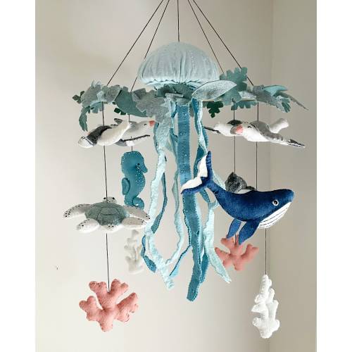 Underwater Ocean Life Baby Mobile - Large
