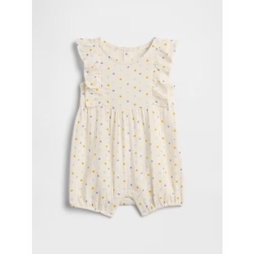 Baby Gauze Ruffle Romper